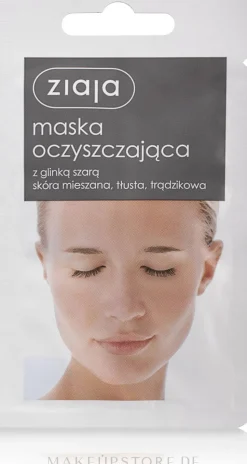Gesichtsreinigungsmaske mit grauem Ton