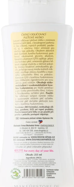 Gesichtsreinigungsmilch mit Hyaluronsäure und Coenzym Q10