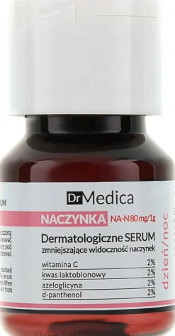 Gesichtsserum für gebrochene Kapillaren mit Vitamin C und D-Panthenol
