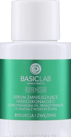 Gesichtsserum gegen Unvollkommenheiten mit 5% Niacinamid, 5% Präbiotikum und Reisfermentfiltrat