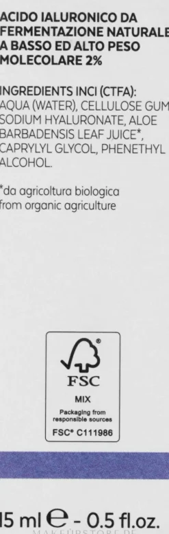 Gesichtsserum mit 2% Hyaluronsäure