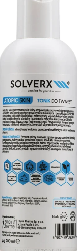 Gesichtswasser mit Panthenol für atopische Haut