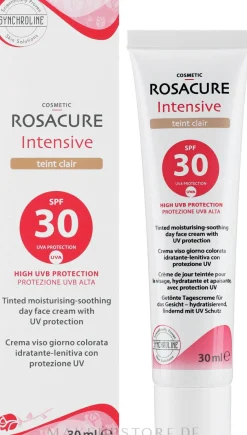 Getönte schützende Emulsion für Gesichtshaut mit Rosacea SPF 30