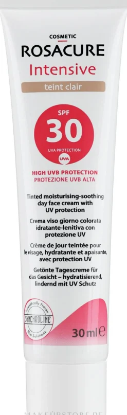 Getönte schützende Emulsion für Gesichtshaut mit Rosacea SPF 30