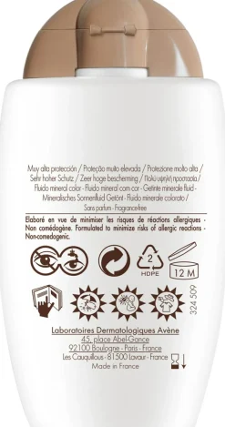 Getöntes mineralisches Gesichtsfluid mit Sonnenschutz SPF 50