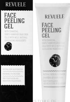 Glättendes Gesichtspeeling-Gel mit Aktivkohle