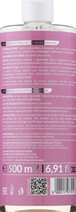 Glättende und regenerierende Gesichtslösung gegen Falten mit Bioretinol