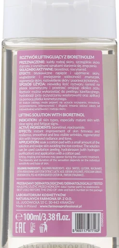 Glättende und regenerierende Gesichtslösung gegen Falten mit Bioretinol