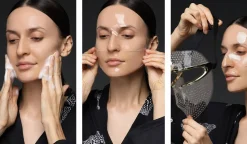 Hydrogel-Gesichtsmaske mit Multipetiden und Kollagen