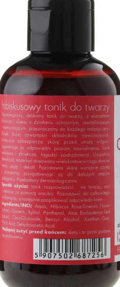 Hypoallergenes Gesichtstonikum mit Hibiskusextrakt