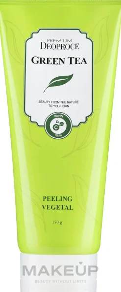 Hypoallergenes Peelinggel für das Gesicht mit grünem Tee