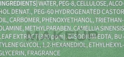 Hypoallergenes Peelinggel für das Gesicht mit grünem Tee