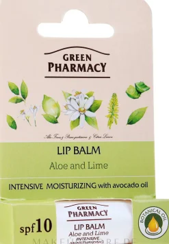 Intensiv feuchtigkeitsspendender Lippenbalsam mit Aloe und Limette SPF 10