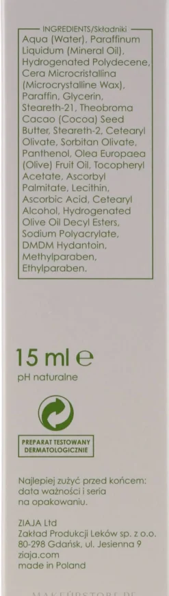 Intensiv pflegende Augencreme mit Olivenextrakt