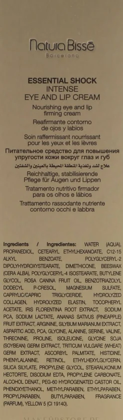 Intensiv pflegende und straffende Augen- und Lippenkonturcreme SPF 15