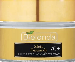 Intensiv stärkende Anti-Falten Gesichtscreme mit Ceramiden, 24K Gold und Kalzium für reife und empfindliche Haut 70+