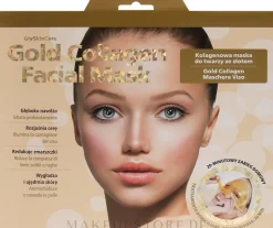 Kollagen-Gesichtsmaske mit Gold gegen Falten