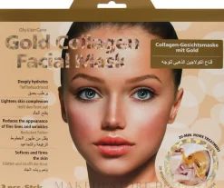 Kollagen-Gesichtsmaske mit Gold gegen Falten