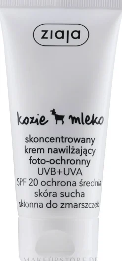 Konzentrierte feuchtigkeitsspendende Tagescreme mit Ziegenmilch SPF 20