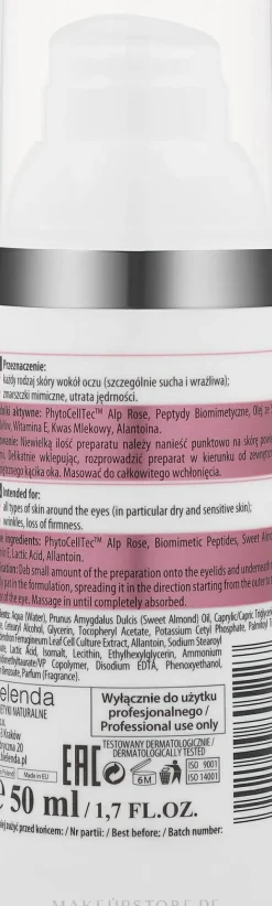 Korrigierende Gesichtsgel-Creme mit Peptiden für die Augenpartie