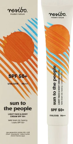 Leichte Sonnenschutzcreme für Gesicht und Körper