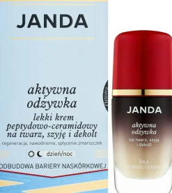 Leichte Creme mit Peptiden und Ceramiden für Gesicht, Hals und Dekolleté