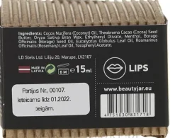 Lippenbalsam mit Kokosbutter, Borago- und Rosmarinöl