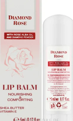 Lippenbalsam mit Rosa Alba-Öl, Sheabutter und Vitamin E
