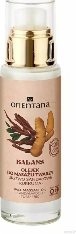 Massageöl für das Gesicht mit Sandelholz und Kurkuma