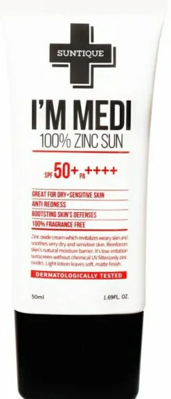 Mattierende und feuchtigkeitsspendende Sonnenschutzcreme für das Gesicht mit Zinkoxid, Hyaluronsäure und Centella Asiatica SPF 50+