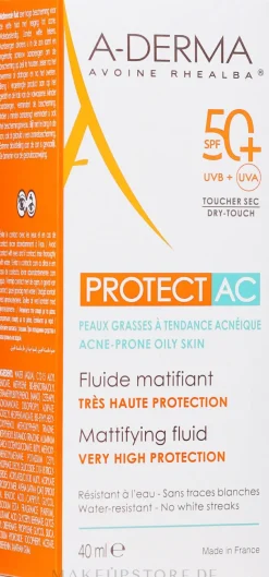 Mattierendes Sonnenschutzfluid für das Gesicht SPF 50+