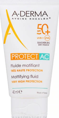 Mattierendes Sonnenschutzfluid für das Gesicht SPF 50+