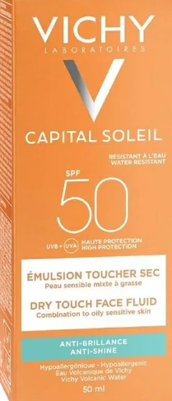 Mattierende Sonnenschutzemulsion für das Gesicht SPF 50