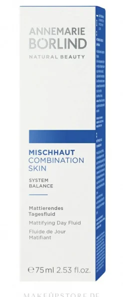 Mattierendes und ausgleichendes Tagesfluid mit grünem Tee und Jojobaöl für Mischhaut