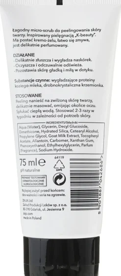 Mikro-Peeling für das Gesicht mit Ziegenmilch