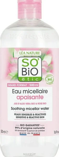 Mildes Mizellenwasser mit Aloe Vera