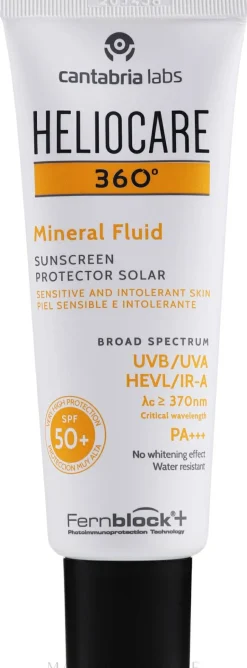 Mineralisches Sonnenschutzfluid für das Gesicht SPF 50+