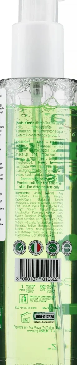 Mizellen-Reinigungsgel für das Gesicht mit Aloe Vera