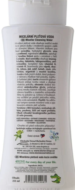 Mizellen-Reinigungswasser mit Ziegenmilch