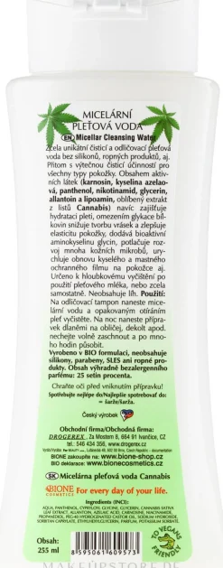 Mizellenwasser mit Hanf-Extrakt und Panthenol