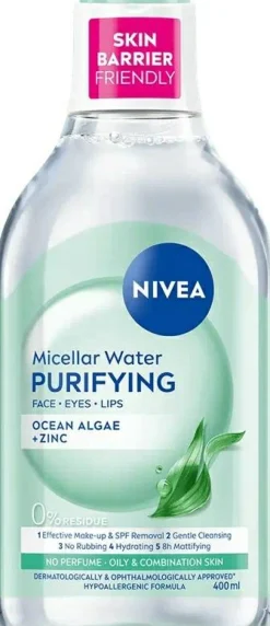 Mizellenwasser mit Meeresalgen und Zink