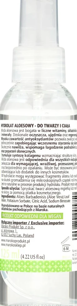 Natürliches Aloe-Wasser für das Gesicht