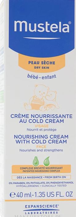 Nährende Gesichtscreme mit kalter Creme für Babys