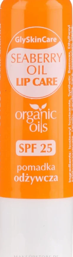 Pflegender Lippenbalsam mit Bio Sanddornöl SPF 25
