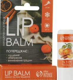 Pflegender und schützender Lippenbalsam mit Mandarine und Zimt