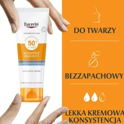 Pflegende Sonnenschutzcreme für trockene und empfindliche Gesichtshaut SPF 50+