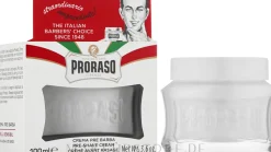 Pre Shave Creme gegen irritierte Haut mit grünem Tee und Haferflocken