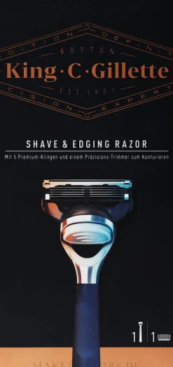Rasierer mit Trimmer und 5 Ersatzklingen