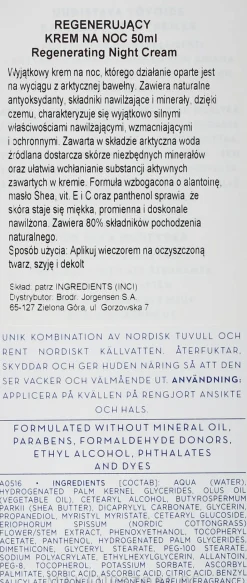 Regenerierende Nachtcreme für alle Hauttypen
