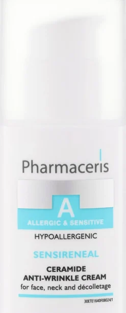 Regenerierende, glättende und straffende Anti-Falten Gesichtscreme für empfindliche und allergische Haut SPF 10